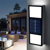 6 LED Solar Outdoor Wall Sconce Lights Sunlight Sensor Garden Porch Lamp