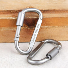 6pcs/lot Carabiner Travel Kit Camping Equipment Alloy Aluminum Survival Gear