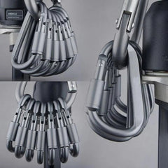 6pcs/lot Carabiner Travel Kit Camping Equipment Alloy Aluminum Survival Gear