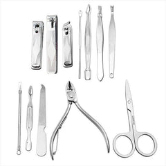12-Piece Manicure Set in Leather Case