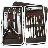 12-Piece Manicure Set in Leather Case