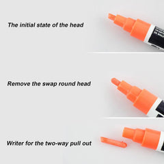 8pcs 7mm Highlighter Fluorescent Liquid Chalk Marker Pens