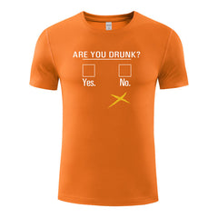 Unisex Funny T-Shirt Are You Drunk Graphic Novelty Summer Tee