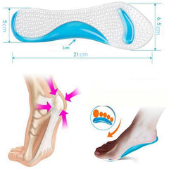 4pcs Adhesive Silicone Gel Orthotic High Heel Shoe Sandals Insole Pad