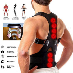 Adjustable Magnetic Therapy Posture Corrector Brace Shoulder Back Support Belt