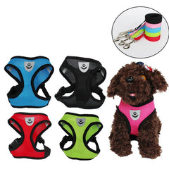 Mesh Harness with Padded Vest for Puppy and Cats