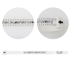 Adjustable Ring Measure Gauges Plastic Finger Measuring Belt