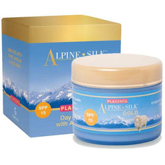 Alpine Silk Gold Placenta Day Creme SPF 15 with Aloe Vera 100g