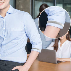 Anti-Slip Shirt Sleeve Holders Garters Stretch Metal Armbands