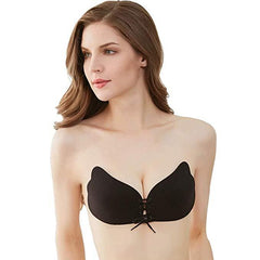 2 Packs Backless Invisible Adhesive Push Up Bra with Drawstring
