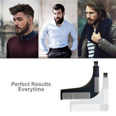 Beard Shaping Tool Men Liner Comb Shaper Trimming Symmetry Hair Styling Barber