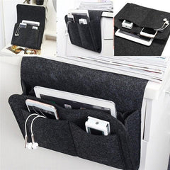 Bedside Storage Hanging Bed Sofa Holder Pockets Organizer Book Felt