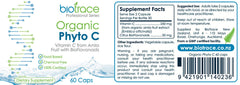 BioTrace Organic Phyto C - 60 Caps