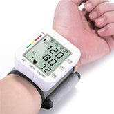 Blood Pressure Monitor Large LCD Display Adjustable Wrist Cuff