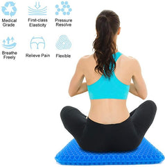 Breathable Gel Seat Cushion Double Thick Egg Honeycomb Design