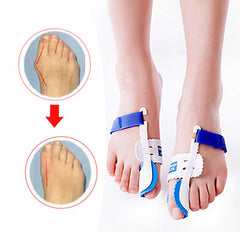 Bunion Splint Corrector Big Toe Straightener Brace Pad Blue & White