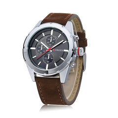CURREN Leather Strap Sports Men Quartz Wrist Watches 8154