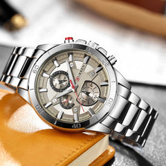 CURREN Stainless Steel Band Men Business Quartz Watches