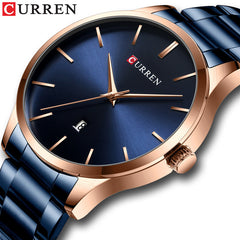 CURREN Stainless Steel Classic Men Business Quartz Wrist Watches