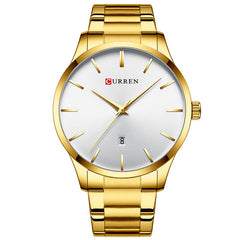 CURREN Stainless Steel Classic Men Business Quartz Wrist Watches