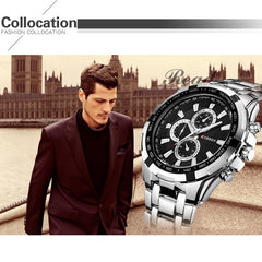 CURREN Stainless Steel Men Business Military Quartz Watches