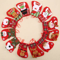 Christmas Sock Xmas Stocking Christmas Tree Pendant Gift Ornaments