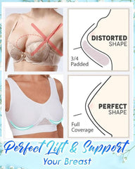 Comfort Air Bra Plus Size Fashion Hollow Mesh Breathable Underwear Sports Bra
