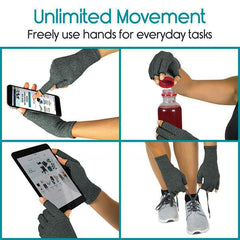 Compression Fingerless Gloves Provide Arthritic Hand Joint Pain Relief