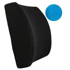 Cooling Gel Enhanced Memory Foam Lumbar Back Suppot Cushion with Mesh Cover