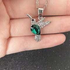 Crystal Hummingbird Necklaces Rhinestone Girls Clavicle Chain Choker