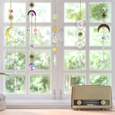 Crystal Suncatchers Hanging Prisms Rainbow Moon Sun Catchers