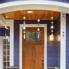 Crystal Suncatchers Hanging Prisms Rainbow Moon Sun Catchers