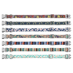 Customized Printed Nylon Dog Collar Personalzied Free Engraved Puppy ID Name
