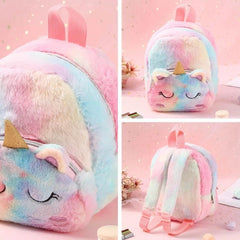 Cute Unicorn Plush Backpack School Bags