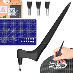 360-Degree Craft Cutting Gyro Cutting Stainless Steel Knife Tool with 3 Blades