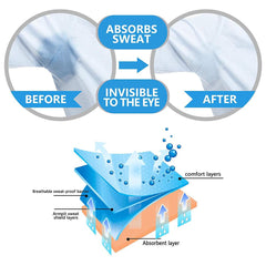 10pcs Disposable Summer Armpit Sweat Patches Antiperspirant Underarm Pads