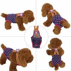 Dog Sanitary Pants Diaper Menstrual Suspender Underwear Pant