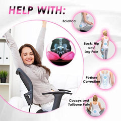 Dual Comfort Orthopedic Lift Hips Up Seat Cushion