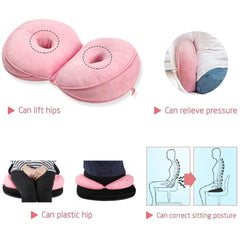 Dual Comfort Orthopedic Lift Hips Up Seat Cushion