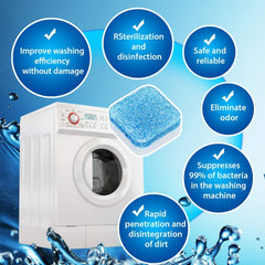 20pcs Effervescent Tablet Washing Machine Cleaner Kills 99% Germs