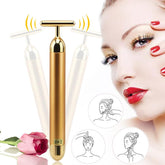 Electric Vibrating Beauty Bar 24k Golden Pulse Facial Massager