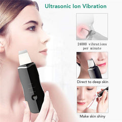 Electronial Ultrasonic Skin Scrubber Facial Pores Remover