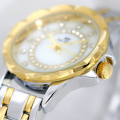 Bee Sister Elegant Crystal Rhinestone Style Women Quartz Wristwatch Butterfly Bracelet