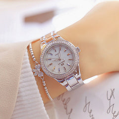 Bee Sister Elegant Crystal Rhinestone Style Women Quartz Wristwatch Butterfly Bracelet