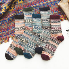 Five Pairs of Thermal Winter Socks for Women