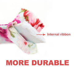 Floral Print Personalized Dog Tag Collar Leash Free Engrave Nameplate