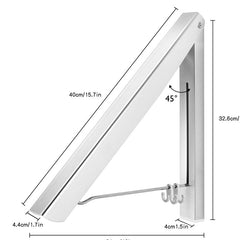 Foldable Wall-Mounted Laundry Hanger