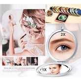 2pcs Foldable Magnifying Pocket Makeup Mirror
