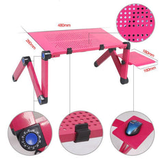Folding Laptop Desk Stand Table Adjuable Angle and Height