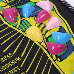 Stone Reflexology Foot Massager Mat Releases Stress Muscle Tension